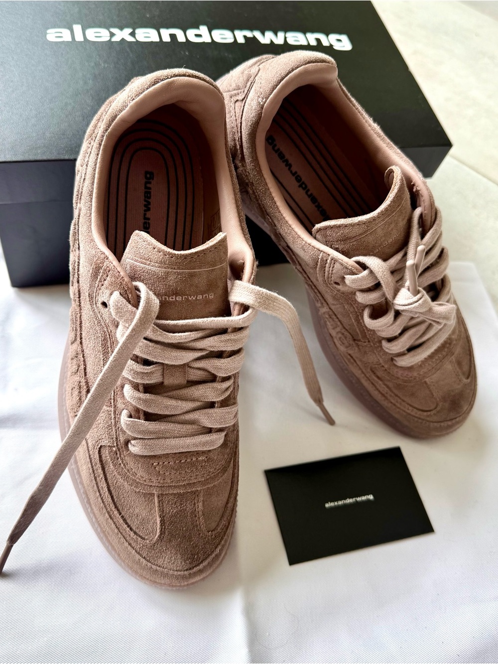 NWT - Alexander Wang Women Suede Sneakers - Cute & Stylish! - Picture 4 of 12